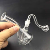 Water Glass Pipe Bottle Hookah Shisha Oil Burner Pipe for Smoking Herb Tobacco Oil  4.3"