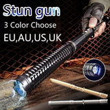 2025 Tactical Flashlight Stun Gun for sale Volts Stun Baton Self-defense Weapons For Women Survival Camp | POPOTR™