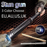 2025 Tactical Flashlight Stun Gun for sale Volts Stun Baton Self-defense Weapons For Women Survival Camp | POPOTR™