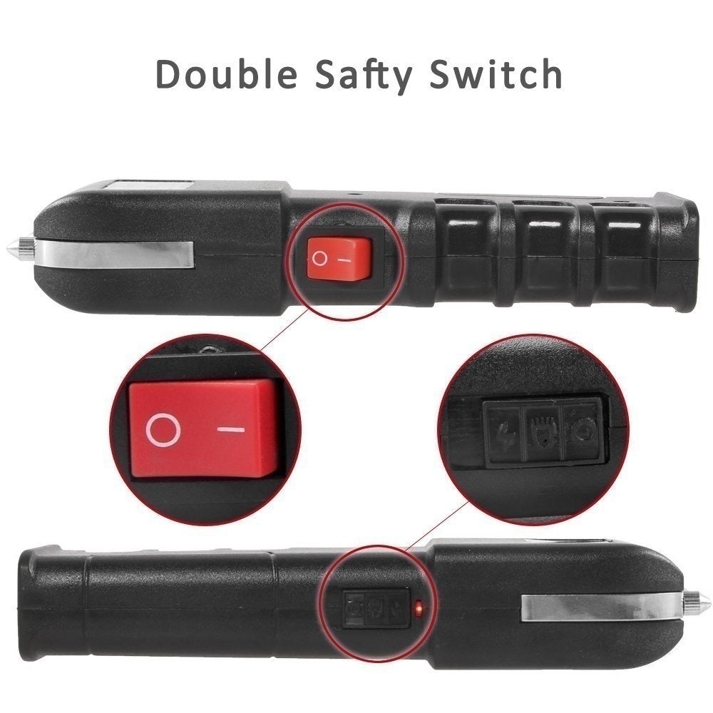 2025 420000 Super Bright LED High Voltage Stun Gun For Women Tactical Flashlight Mini Stun Gun for sale Volts Stun Baton Survival Camp | POPOTR™