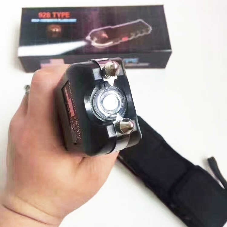 2025 420000 Super Bright LED High Voltage Stun Gun For Women Tactical Flashlight Mini Stun Gun for sale Volts Stun Baton Survival Camp | POPOTR™