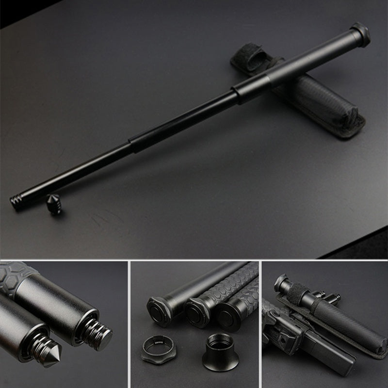 High-quality Mechanical Stick Self-defense Weapons in Car Tactical Telescopic Three-section Stick for Men Gift
