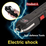 2025 Taktisk lommelygte Stun Gun til salg Genopladelig mest kraftfuld stun Gun Super Bright lommelygte Selvforsvarsvåben til kvinder Survival Camp | POPOTR™