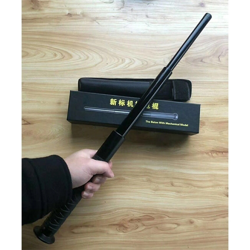 High-quality Mechanical Stick for Men and Women Self-defense Weapons Light and Heavy Machine Tactical Telescopic Three-section Stick for Men Gift