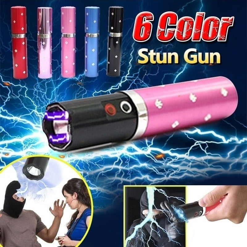 2025 Tactical Flashlight Stun Gun for sale Lipstick Portable Gun Safe  Survival Camp | POPOTR™