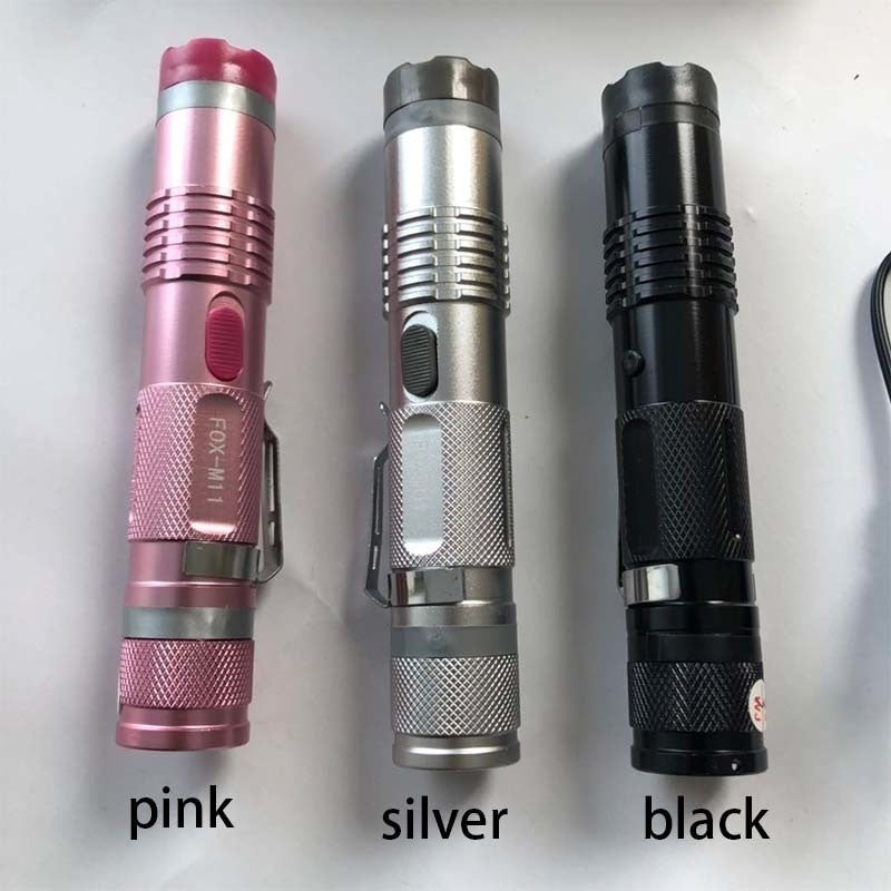 2025 Tactical Flashlight Stun Gun for sale LED flashlight Rechargeable Survival Camp | POPOTR™