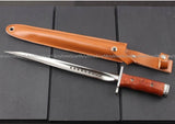 40CM Sanleng Thorns Throwing Knife Full Tang Razor Blade Combat HIKING