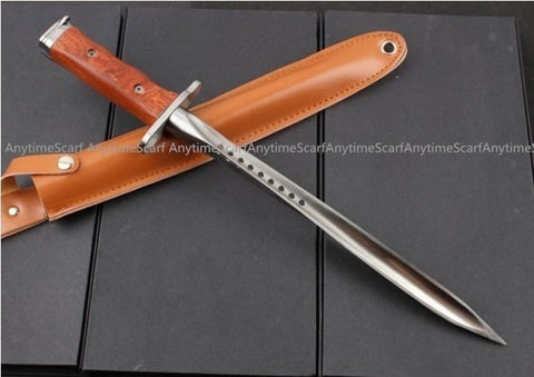 40CM Sanleng Thorns Throwing Knife Full Tang Razor Blade Combat HIKING