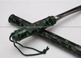Camouflage Spiral Triangular Saber Combination Baton Knife