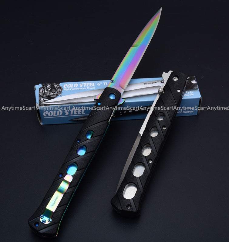 NEW Blade Tactical Stiletto Folding Survival Knife Folding Blade Knife