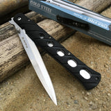 NEW Blade Tactical Stiletto Folding Survival Knife Folding Blade Knife