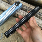 NEW Blade Tactical Stiletto Folding Survival Knife Folding Blade Knife