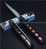 NEW Blade Tactical Stiletto Folding Survival Knife Folding Blade Knife
