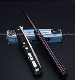 NEW Blade Tactical Stiletto Folding Survival Knife Folding Blade Knife