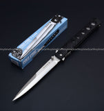 NEW Blade Tactical Stiletto Folding Survival Knife Folding Blade Knife