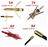 6Pcs/Set Hunting Arrow Heads High Carbon Steel Arrowheads Broadheads Tips Arrow Points Archery Arrowheads for Compound Bow Crossbow Recurve Bow (With Gift Storage Box) 