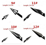 6Pcs/Set Hunting Arrow Heads High Carbon Steel Arrowheads Broadheads Tips Arrow Points Archery Arrowheads for Compound Bow Crossbow Recurve Bow (With Gift Storage Box) 