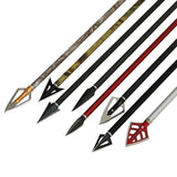 6Pcs/Set Hunting Arrow Heads High Carbon Steel Arrowheads Broadheads Tips Arrow Points Archery Arrowheads for Compound Bow Crossbow Recurve Bow (With Gift Storage Box) 