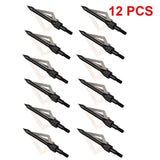 2025 6/12Pcs Hunting Bow and Arrow Broadheads With 3 Blade For Hunting Arrows | POPOTR™
