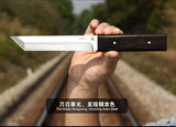 2025 D2 Survival Knife Swiss Army Knife Japanese Hunting Knife Tactical Knife Blade Ebony Handle Knife | POPOTR™