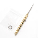 Titanium Brass Bolt Stetch Tooth Pick Self Defense Pin Survival Tools Emergency Gear
