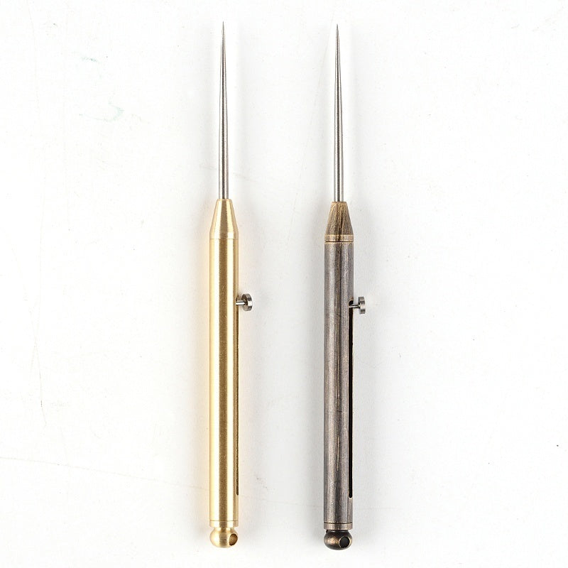 Titanium Brass Bolt Stetch Tooth Pick Self Defense Pin Survival Tools Emergency Gear