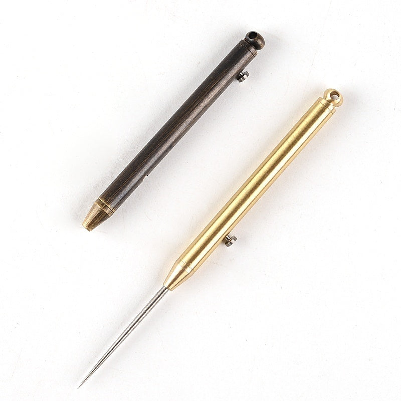 Titanium Brass Bolt Stetch Tooth Pick Self Defense Pin Survival Tools Emergency Gear