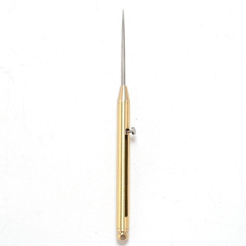 Titanium Brass Bolt Stetch Tooth Pick Self Defense Pin Survival Tools Emergency Gear