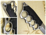 Fixed Knuckle Knife Multipurpose Portable Rescue Self-defense Ring Knives Outdoor Walking Camping Tool