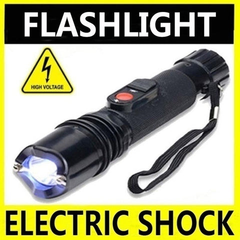 2025 Police Stun Gun Tactical Flashlight Stun Gun for sale Rechargeable Electronic Stun Gun Super Bright Flashlight Survival Camp | POPOTR™