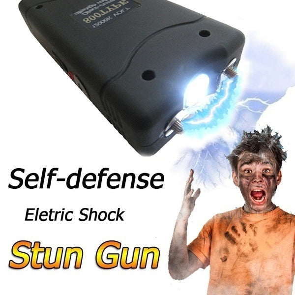 2025 Police Stun Gun Volts Tactical Flashlight Stun Gun for sale VS Taser Self-defense Weapons For Women Survival Camp | POPOTR™