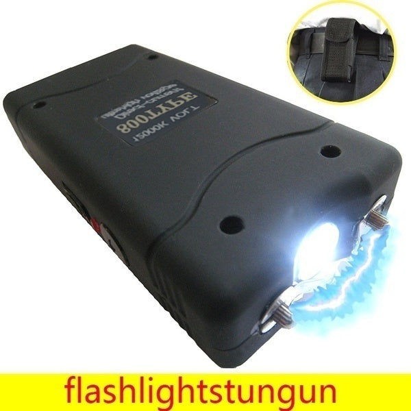 2025 Police Stun Gun Volts Tactical Flashlight Stun Gun for sale VS Taser Self-defense Weapons For Women Survival Camp | POPOTR™