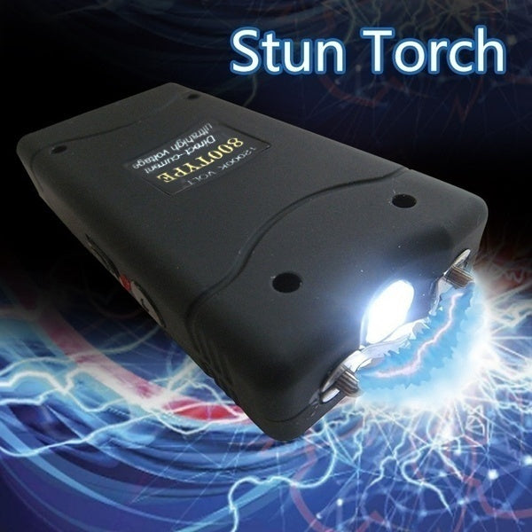 2025 Police Stun Gun Volts Tactical Flashlight Stun Gun for sale VS Taser Self-defense Weapons For Women Survival Camp | POPOTR™