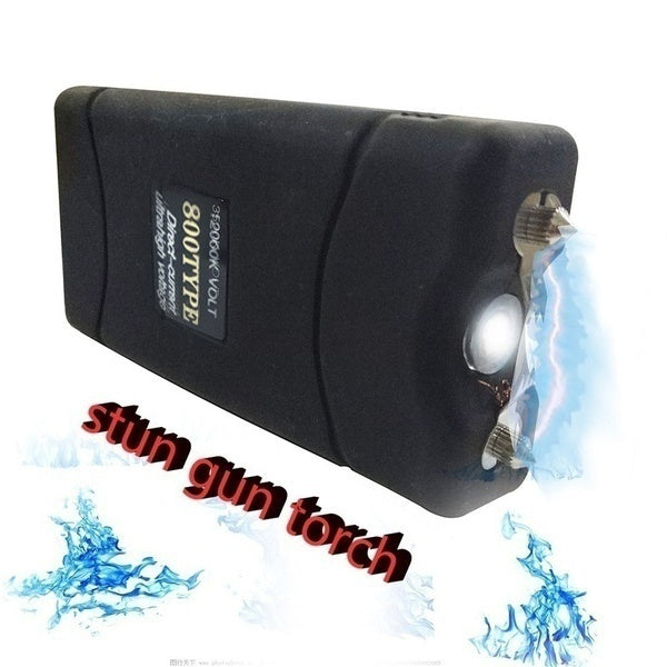 2025 Police Stun Gun Volts Tactical Flashlight Stun Gun for sale VS Taser Self-defense Weapons For Women Survival Camp | POPOTR™