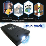 2025 Police Stun Gun Volts Tactical Flashlight Stun Gun for sale VS Taser Self-defense Weapons For Women Survival Camp | POPOTR™