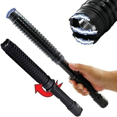 2025 Tactical Flashlight Stun Gun for sale Stun Baton Survival Camp | POPOTR™