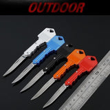 【Free gift】New Portable Key Knife Utility Knife  - Kitchen  - Knife Carrying Portable Camping Outdoor  - Fishing Survival Pocket  - Folding Blade Key -  Knife