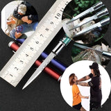 【Free gift】12 Colors Ballpoint Pen Multi-function Letter Opener Metal Pen Self-defense Metal Knife Pen Gift
