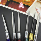 【Free gift】12 Colors Ballpoint Pen Multi-function Letter Opener Metal Pen Self-defense Metal Knife Pen Gift