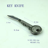 【Free gift】Steel Mini  - Key Knife Fold Key Pocket Knife -  Key Chain  - Knife Peeler Portable Camping  -  Key  - Ring Knife Tools