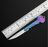 【Free gift】Outdoor C - amping Survival Pocket Folding -  Blade Key  - Shaped  - Knife  - Gift