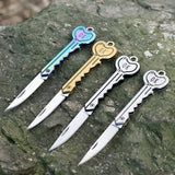 【Free gift】Outdoor C - amping Survival Pocket Folding -  Blade Key  - Shaped  - Knife  - Gift