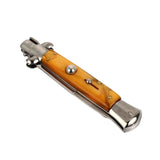 New Italy Mafia 9 Inch AB Stainless Steel Outdoor Cutter Durable Pocket Knife Suvival EDC Tool