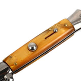 New Italy Mafia 9 Inch AB Stainless Steel Outdoor Cutter Durable Pocket Knife Suvival EDC Tool