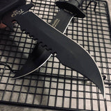 High Quality Military Tactical Dagger Knife for Outdoor Hunting Camping Tanto Rescue Fixed Blade Knives Defensive Knife Black Couteau