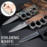 2025 Best Edc Knife Survival Knife Folding Knife Hunting Knife Tactical Knife Brass Knuckle Knife| POPOTR™