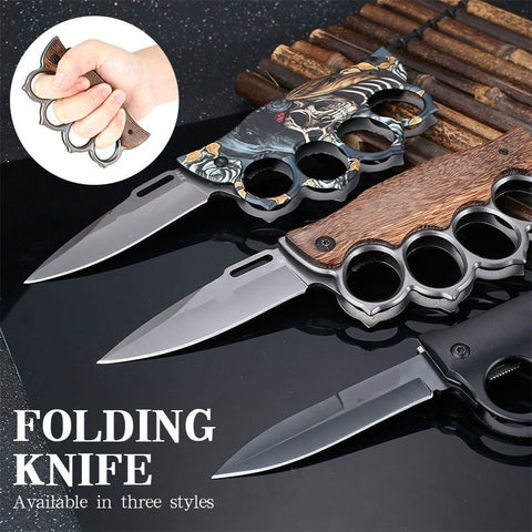 2025 Best Edc Knife Survival Knife Folding Knife Hunting Knife Tactical Knife Brass Knuckle Knife| POPOTR™