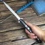2025 Stiletto Knife Survival Knife Hunting Knife Tactical Knife Assisted Knife | POPOTR™