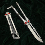2025 Survival Knife Practice Butterfly Knife Combat Knife  Combat Knife  Hunting Knife Training Knife Tactical Knife Blade| POPOTR™
