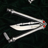2025 Survival Knife Practice Butterfly Knife Combat Knife  Combat Knife  Hunting Knife Training Knife Tactical Knife Blade| POPOTR™